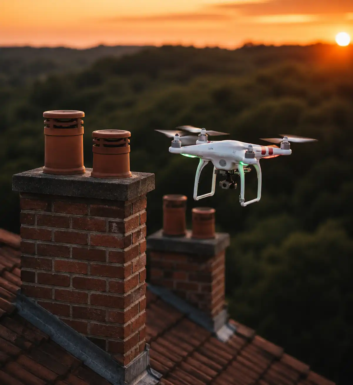Professional drone roof inspection service in Ireland