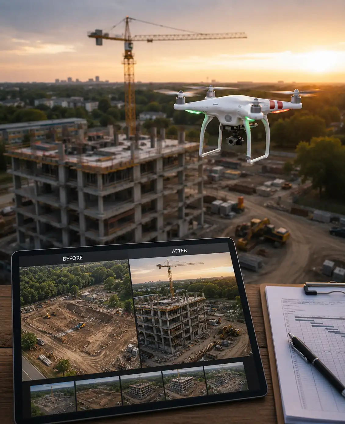 Professional drone roof inspection service in Ireland