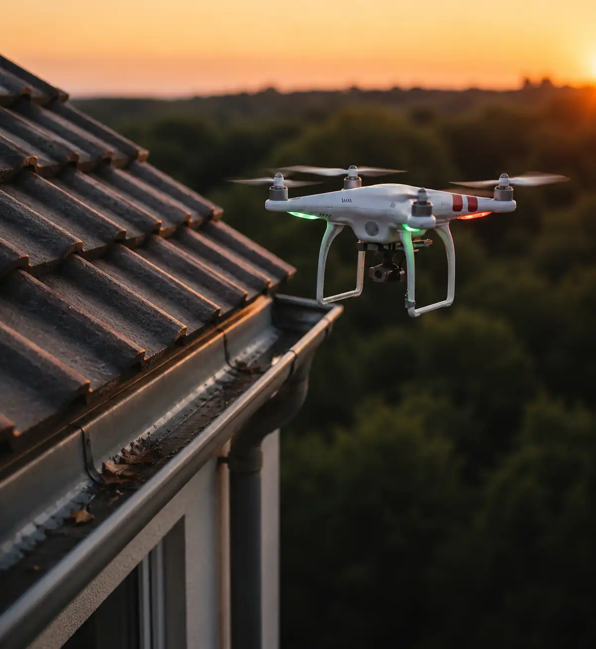 Professional drone roof inspection service in Ireland